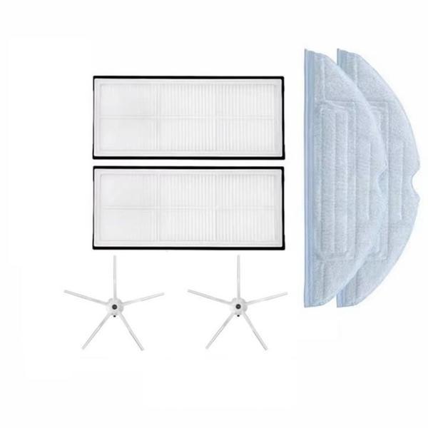 Roborock G10 Uyumlu 2 ADET FİLTRE 2 ADET BEYAZ YAN FIRÇA 2 ADET MOP - Image 1