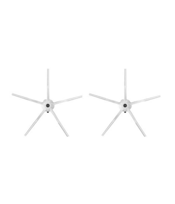 Roborock S50/S55 Maxv Uyumlu 2 ADET BEYAZ YAN FIRÇA - Image 1