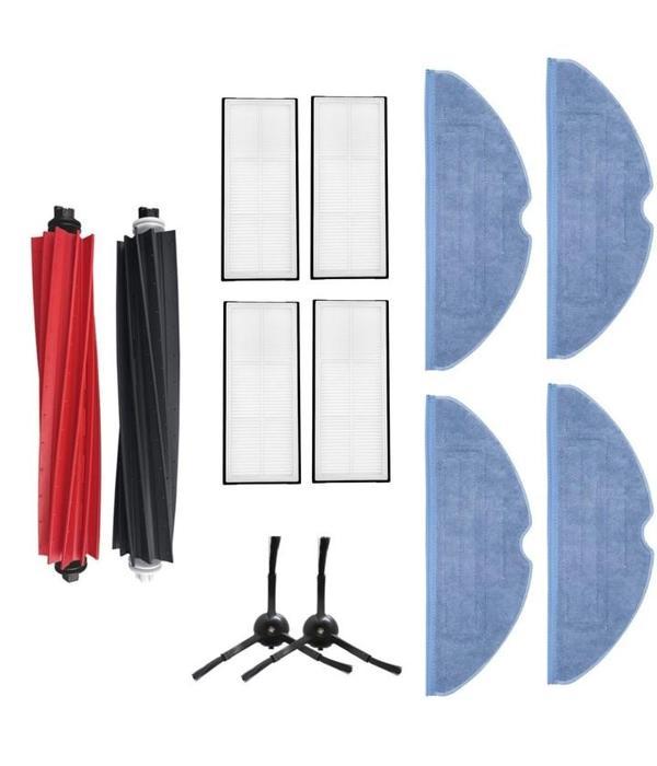 Roborock S8 Uyumlu 1 ADET ANA FIRÇA  4 ADET FİLTRE 2 ADET SİYAH YAN FIRÇA 4 ADET MOP - Image 1