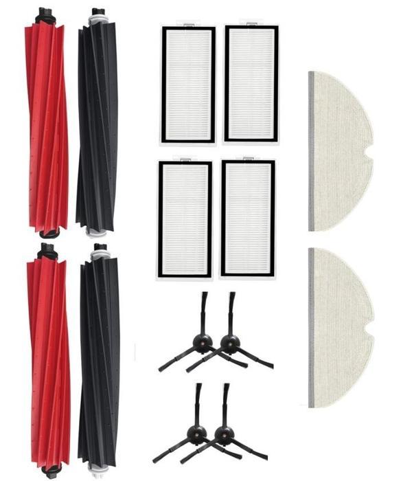 Roborock Q8 Max Uyumlu 2 ADET ANA FIRÇA  4 ADET FİLTRE 4 ADET SİYAH YAN FIRÇA 2 ADET MOP - Image 1