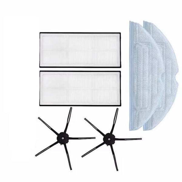 Roborock S7 Pro Ultra Uyumlu 2 ADET FİLTRE 2 ADET SİYAH YAN FIRÇA 2 ADET MOP - Image 1