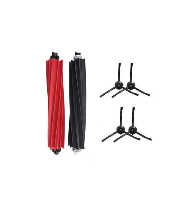 Roborock Q5+ Uyumlu 1 ADET ANA FIRÇA 4 ADET SİYAH YAN FIRÇA - Image 1