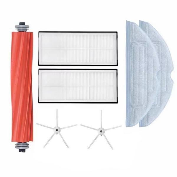 Roborock G10 Uyumlu 1 ADET ANA FIRÇA 2 ADET FİLTRE 2 ADET BEYAZ YAN FIRÇA 2 ADET MOP - Image 1