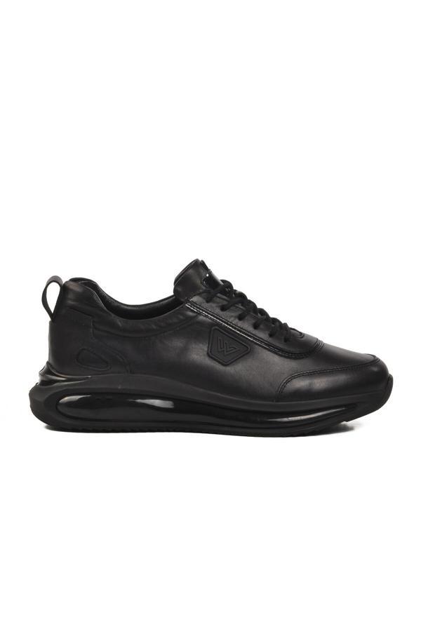Siyah Hakiki Deri Erkek Sneaker Sucre M - Image 1