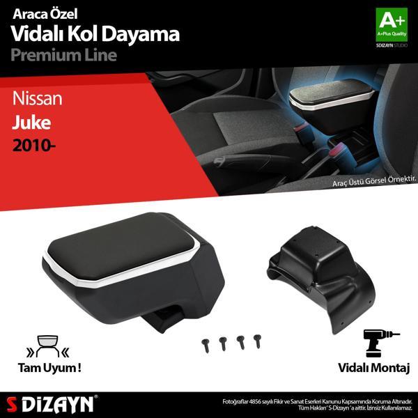 S-Dizayn Nissan Juke ABS Vidalı Kol Dayama Kolçak Gri 2010 Üzeri A+Kalite - Image 1
