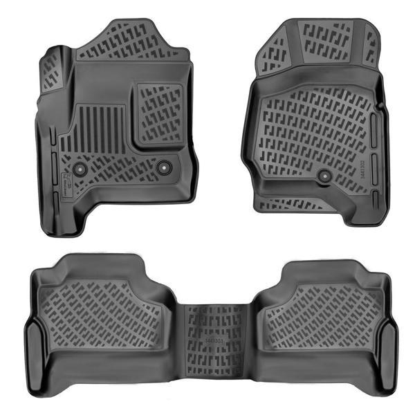 GMC Sierra 2500-3500 2010-2018 Havuzlu Paspas | Crew Cab/Carpet Floor /Automatic Gear - Image 1