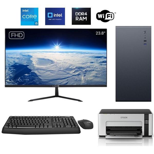 Turbox Tx6145 i5 12400 16GB DDR4 512GB NVMe 23.8 inç FHD Monitör WiFi + YAZICI Ofis Hazır Sistem - Image 1