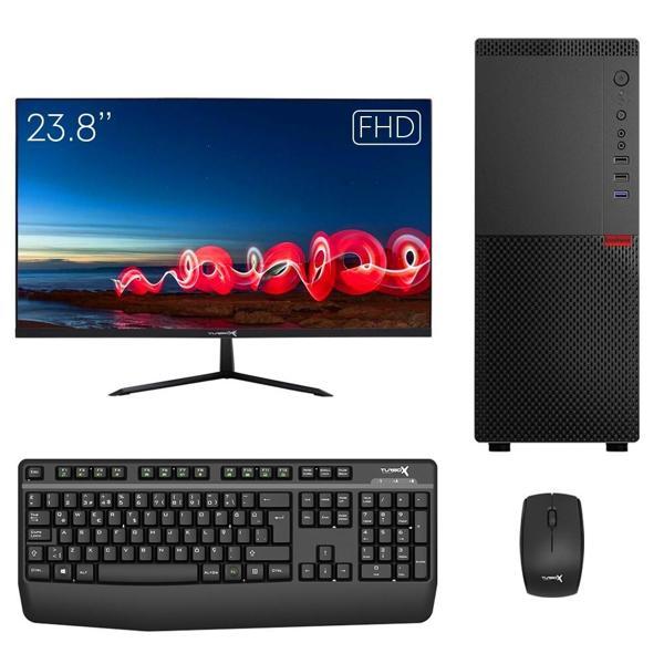 Turbox Tx6262 Ryzen 5 5500 16GB Ram 256GB SSD 2GB R5 230 23.8 inç FHD Monitör Ofis Hazır Sistem - Image 1