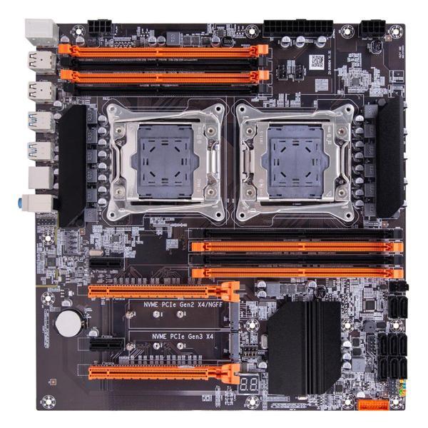 Turbox ZX_DU99D4 X99 Sata.M2 Ddr4 2800MHz Usb 3.0 G.Lan 2011-v3 Çift İşlemcili Anakart - Image 1