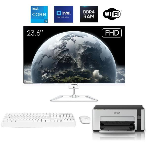 Turbox TAx1635 i5 12450H 16GB DDR4 Ram 256GB SSD 23.6 inç FHD BT Webcam WiFi + YAZICI All in One PC - Image 1
