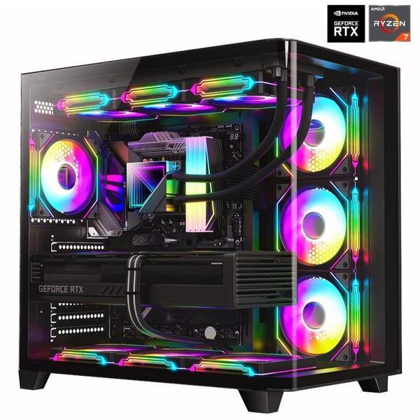 Dragos DRx7243 Ryzen 7 5700X 32GB Ram 2TB NVMe 8GB RTX4060 Sıvı Soğutmalı Oyun Hazır Sistem - Image 1