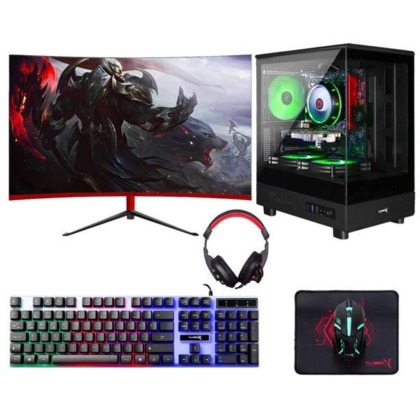 Turbox Tx6048 i5 10400F 16GB DDR4 512GB SSD 4GB R7 240 128Bit 23.6 Curved Oyun Hazır Sistem - Image 1