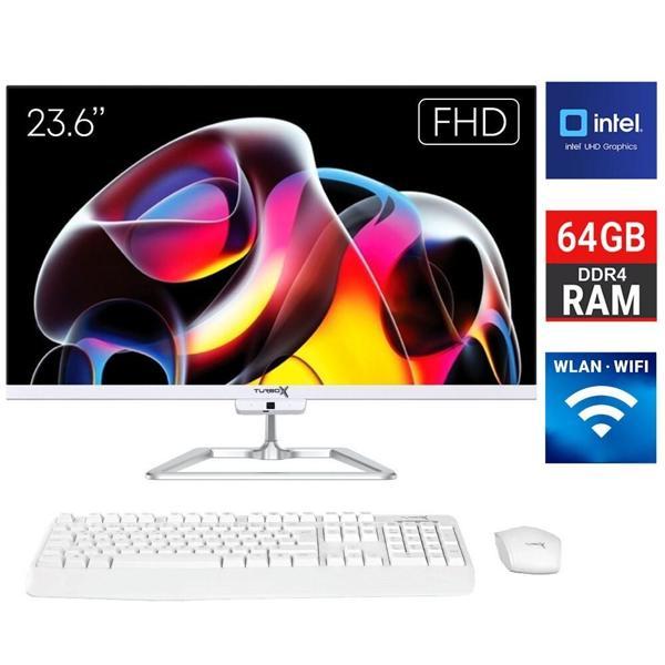 Turbox TAxPro12 i5 12450H 64GB DDR4 Ram 2TB SSD 23.6 inç FHD Bluetooth Webcam WiFi All in One PC - Image 1
