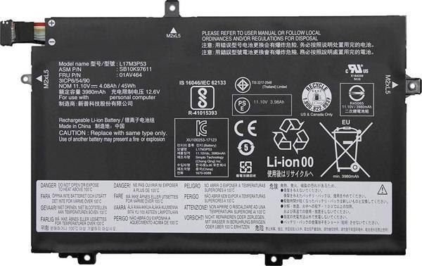 İnfostar Lenovo L17L3P52 Notebook Bataryası Pili - Image 1