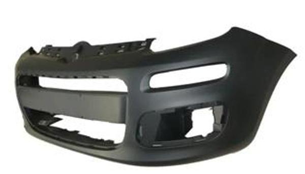 Fiat Panda- 2012-2021  Ön Tampon Siyah (Sis/Panjur Ve Sinyal Delikli) (Eurobump) (Oem No:735555165) - Image 1