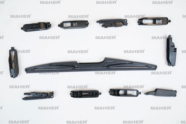 Silecek Süpürgesi Plastik Tip 10 Aparatlı 13 Arka (330Mm) - Image 1
