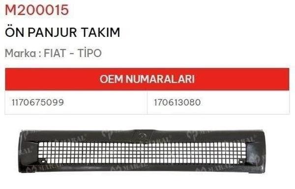 Panjur Tipo Ön Takım (Oem No: 1170675099 - 170613080) - Image 1