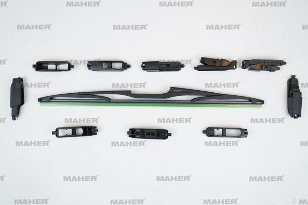 Silecek Süpürgesi Plastik Tip 10 Aparatlı 16 Arka (400Mm) - Image 1