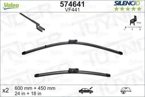 Ön Silecek Takımı (1610672580+1610672680) Psa 308 (T9) B.M 12- (Oem No: 52137006 52137004 6000633360 - Image 1