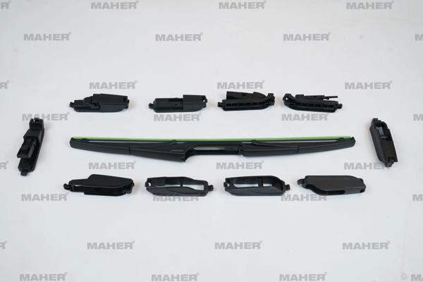 Silecek Süpürgesi Plastik Tip 10 Aparatlı 14 Arka (350Mm) - Image 1