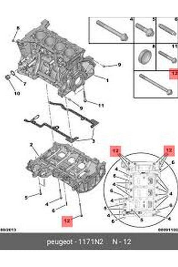 Motor Blok Alt Karter Psa Boxer-3 2.2 Hdı (Oem No: 1171.N2) - Image 1
