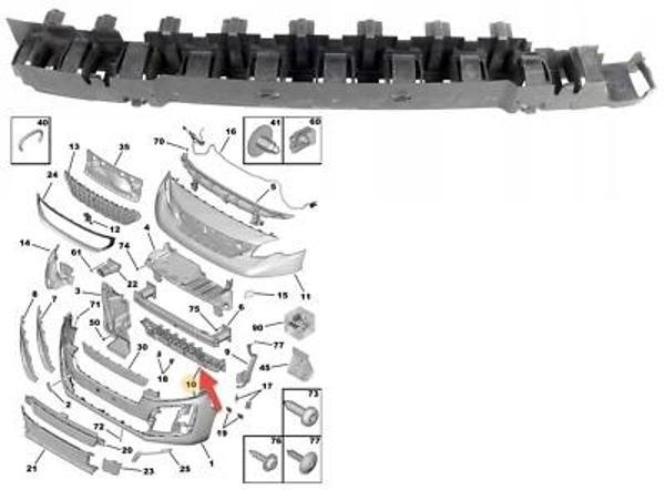 Fiat Scudo V 2022- Ön Tampon Darbe Emici  (Oem No:9811839880) - Image 1