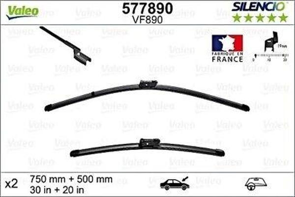 Silecek Süpürgesi Takım Transıt 14Sonrası V363 Aerotwın (750+500Mm) (Oem No: 1852939) - Image 1