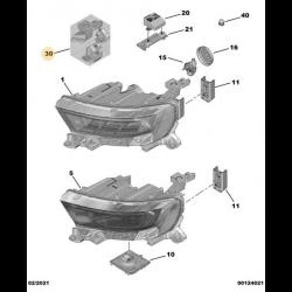 Far Ayak Tamır Takımı Sol Opel Mokka Bm 21- (Oem No: 9834340880) - Image 1