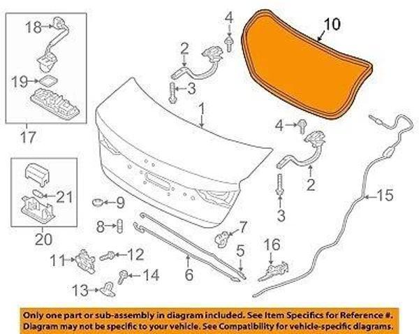 Fitil Bagaj Elantra 15 None (Oem No: 87321-F2000) - Image 1