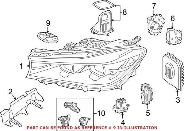 Far Kapagı Arka Sağ Far Kapak Setı Bmw G30-G31-G32-G38-G11-G12 Bm 17- (Oem No: 63117440357) - Image 1