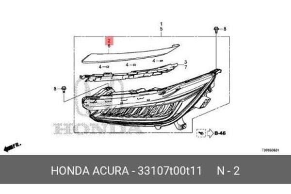 Far Üst Plastiği Cıty 22Sonrası Sağ (Oem No: 33107-T00-T11) - Image 1