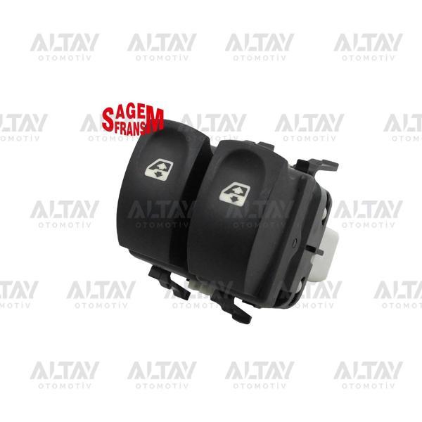 Cam Açma Düğmesi Clio Iıı Ön Sol Beyaz Çiftli (Oem No:8200214939) - Image 1