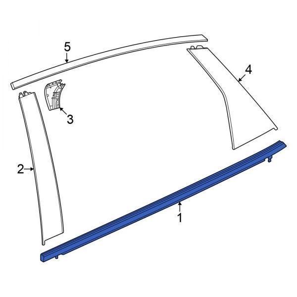 Cam Sıyırıcı Cıvıc 22Sonrası Fe Arka Kapı Dış Sağ (Oem No: 72910-T20-A01) - Image 1