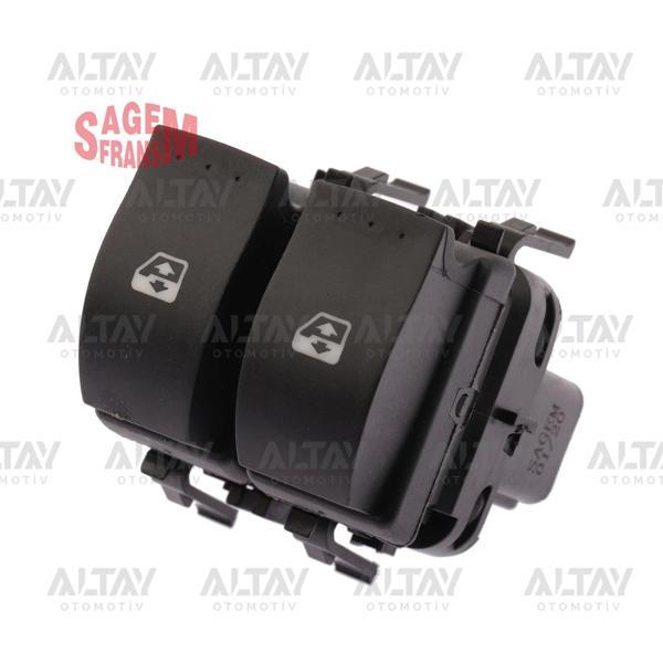 Cam Açma Düğmesi Megane Iı Ön Sol Siyah Çiftli (Oem No:8200315034) - Image 1