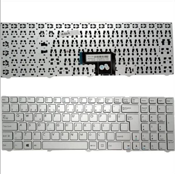 İnfostar Casper Nirvana V150062AK1 Uyumlu Notebook Klavyesi - Silver - TR - Image 1