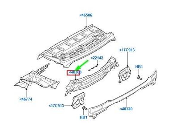 Arka İç  Panel (Sedan) Ford Focus Bm 04- (Oem No: 5M51 F40308 Ad) - Image 1