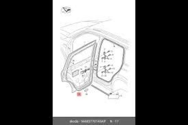 Kapı Fıtılı Ön Sol Vw Kodıaq Bm 17- (Oem No: 565837701A) - Image 1