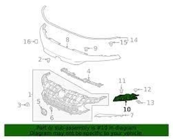 Panjur Köşe Braketi Üst Cıvıc 22Sonrası Sol (Oem No: 71107-T20-A00) - Image 1