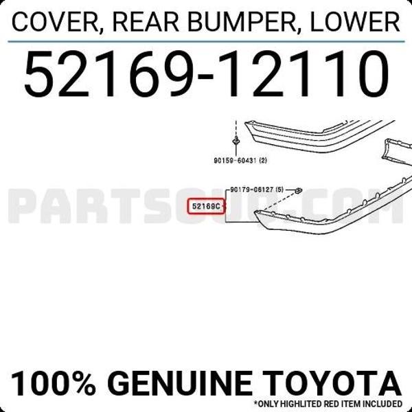 Tampon Corolla Arka Alt Parça  1998-2002 Ae-111 (Oem No:5216912110) - Image 1