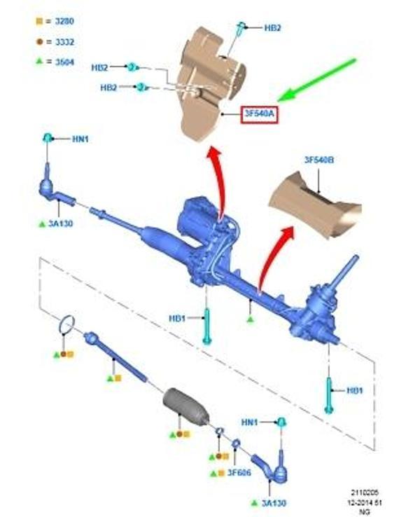 Fiat Dogan Kartal Sahın 88- Ön Far Çıtası Sol  (Oem No:1930392) - Image 1