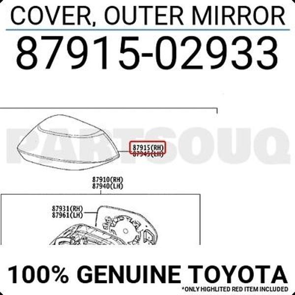 Ayna Kapağı Dış Corolla 2019 Sonrası Sağ (Oem No:8791502933) - Image 1