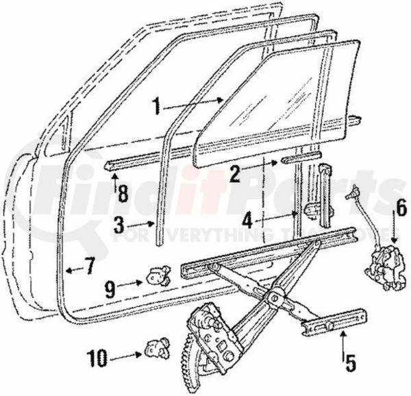 Kilit Kapı L200  90-99 Sağ (Oem No: Mb422204) - Image 1