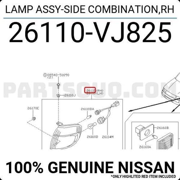 Japon Pıck-Up (D22) 2.7 D:3.2 Td 2000-2001 Sinyal Lambası Sağ . (Oem No:26110Vj825) - Image 1