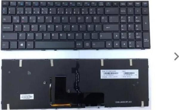 İnfostar Clevo  P650 Uyumlu Notebook Klavyesi - Siyah - TR - Backlit - Image 1