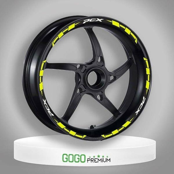 Gogo Jant Şeridi Florasan Sarı Iı Reflektör Honda Pcx 125 150 - Image 1