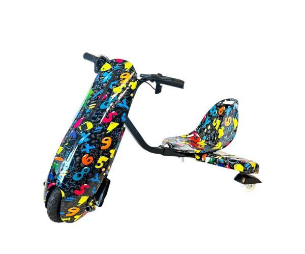 Drift Car Elektrikli Kaykay Drift Scooter Bluetoothlu Grafity Desenli Kasa D08 - Image 1