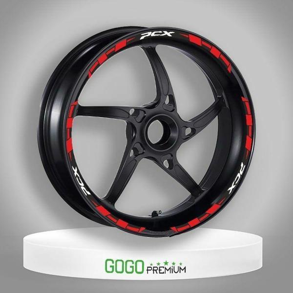 Gogo Jant Şeridi Kırmızı Iı Reflektör Honda Pcx 125 150 - Image 1