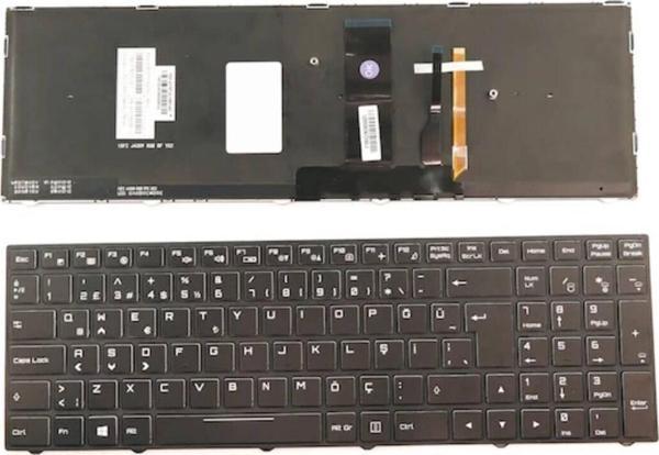 İnfostar Clevo N850HL Uyumlu Notebook Klavyesi - Siyah - TR - Multi-Backlit - Image 1
