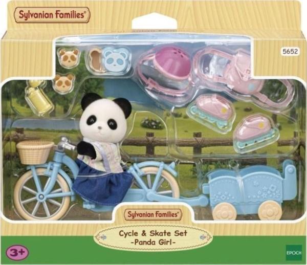 Epoch Sylvanian Families Bisiklet Ve Paten Seti Panda Kız 5652 - Image 1