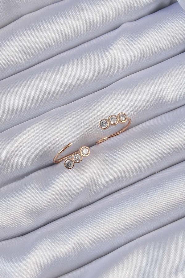 Zarif Kadın için Rose Xuping Zirkonlu Su Yolu Stil Küpe - Image 1